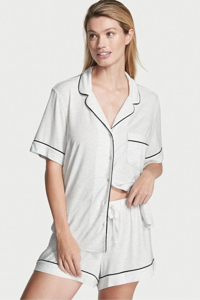 Victoria's Secret Modal Pyjama Corta Pyjamas Set Negras | 180674UKN