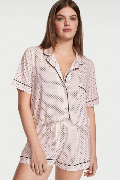 Victoria's Secret Modal Pyjama Corta Pyjamas Set Negras | 790246NDE