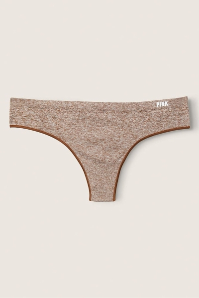 Victoria's Secret No-Show No Show Tanga Panties Marrones | 412078CNT