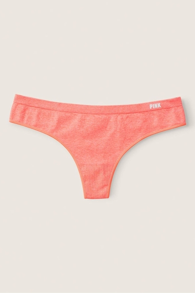 Victoria's Secret No-Show No Show Tanga Panties Coral Naranjas | 704183DGJ