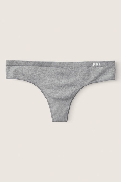 Victoria's Secret No-Show No Show Tanga Panties Gris | 974826VNK