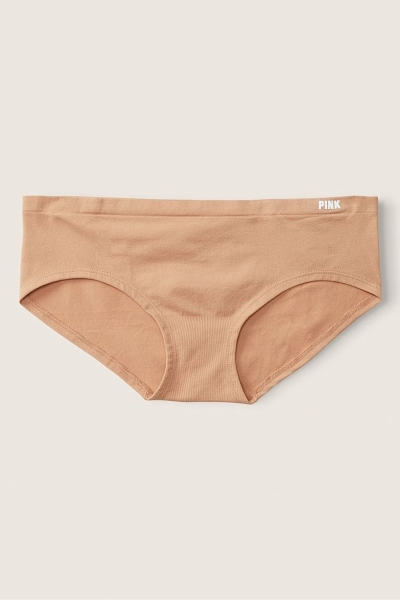 Victoria's Secret Seamless Hipster Panties Mocha Latte Nude | 176893BNF