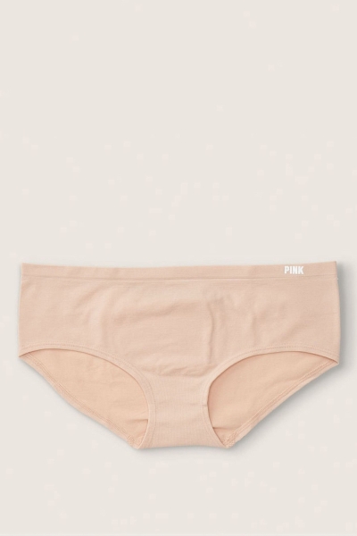 Victoria's Secret Seamless Hipster Panties Beige | 792348UPS