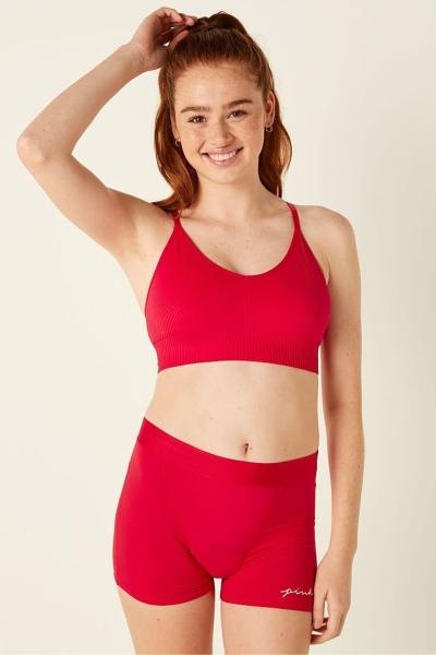 Victoria's Secret Seamless Seamless Lightly Forro Low Impact Sports Bra Rojas | 027958PHF