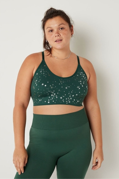 Victoria's Secret Seamless Seamless Lightly Forro Low Impact Sports Bra Verde Menta Azules | 127680RUJ