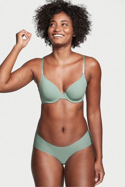 Victoria's Secret Sexy Illusions by Acanalado No Show Cheeky Panties Verde | 213469LAW