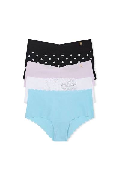 Victoria's Secret Sexy Illusions by Smooth No Show Cheeky Panties 5 Pack Azules | 061794LNE