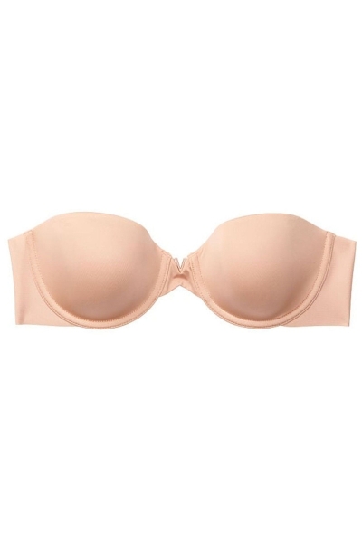 Victoria's Secret Sexy Illusions by Smooth Lightly Forro Multiway Strapless Bra Cameo Nude | 785694ZJK