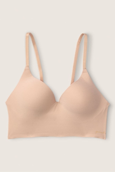 Victoria's Secret Smooth Non Wired Push Up Bralette Beige | 026135HWP