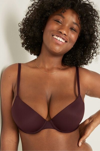 Victoria's Secret Smooth Push Up T-Shirt Bra Moradas | 067123WMS