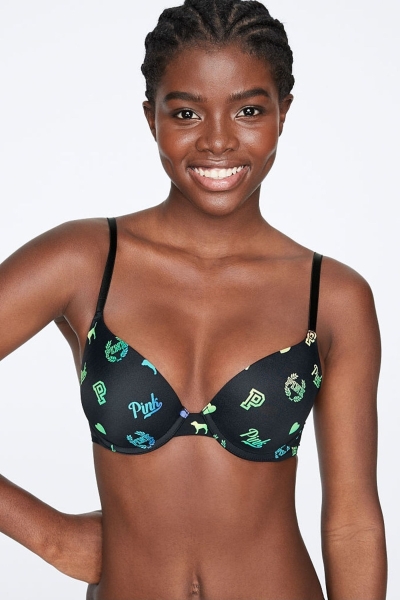 Victoria's Secret Smooth Push Up T-Shirt Bra Moradas | 378601BHZ