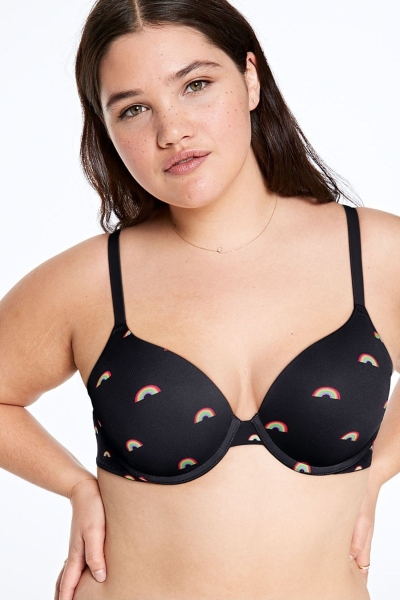 Victoria's Secret Smooth Push Up T-Shirt Bra Moradas | 425687BAV