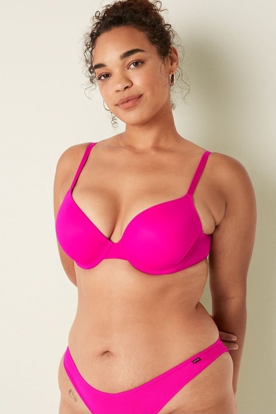 Victoria's Secret Smooth Push Up T-Shirt Bra Moradas | 486512VWH