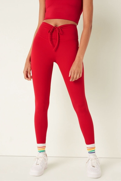 Victoria's Secret Soft Ultimate High Cintura Ruched V Legging Rojas | 493178SLY