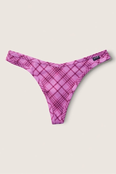 Victoria's Secret Stretch Algodon Algodon Tanga Panties Rosas | 035128CIX