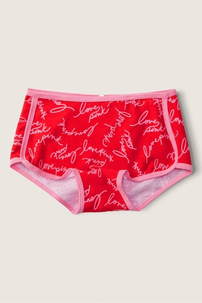 Victoria's Secret Stretch Algodon Algodon Boyshort Panties Cafe | 370681ZLV