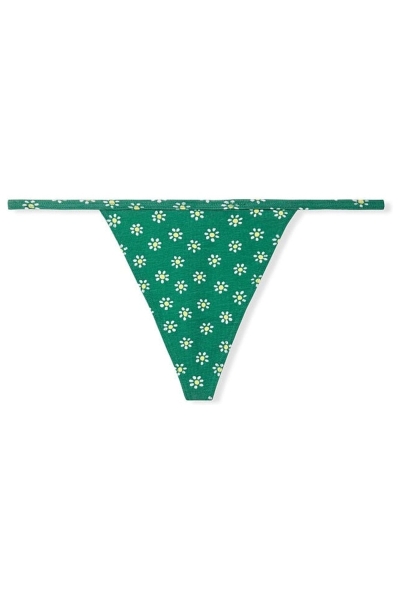 Victoria's Secret Stretch Algodon Algodon G String Panties Verde | 976438ACU