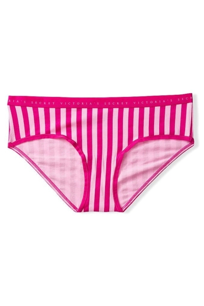 Victoria's Secret Stretch Algodon Stretch Algodon Hipster Panties Berry Blush Casual Stripe | 064139LYI