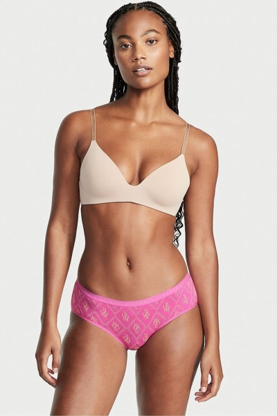 Victoria's Secret Stretch Algodon Stretch Algodon Hiphugger Panty Negras | 693572NGE