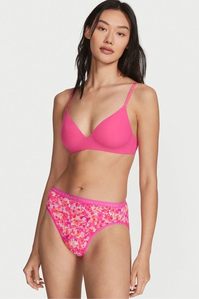 Victoria's Secret Stretch Algodon Stretch Algodon High Leg Brief Panties Rosas | 742051WPG