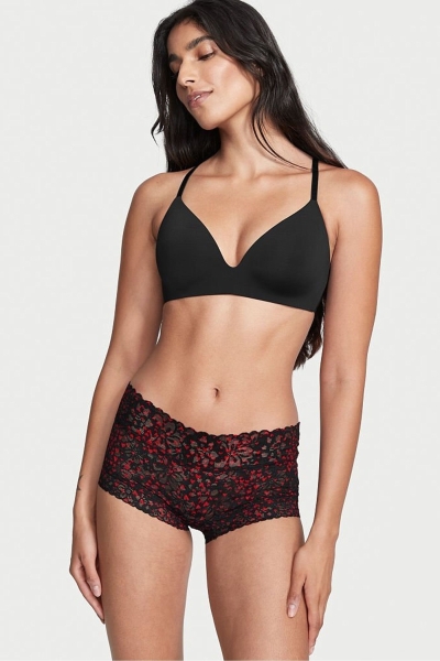 Victoria's Secret The Lacie Encaje Corta Panties Rosas | 130945VBP