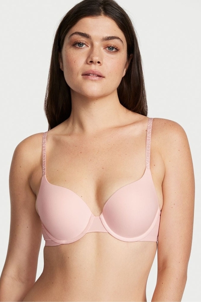 Victoria's Secret The T-Shirt Full Cup Push Up Smooth Bra Rosas | 785209LQF