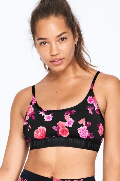 Victoria's Secret Ultimate Scoop Lightly Forro Sports Bra Rosas | 962180QSC