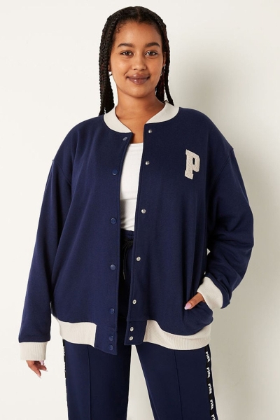 Victoria's Secret Varsity Jacket Azules | 421578TGF