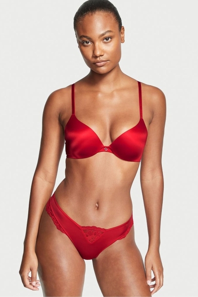 Victoria's Secret Very Sexy Encaje Tanga Panties Rojas | 370269FPZ