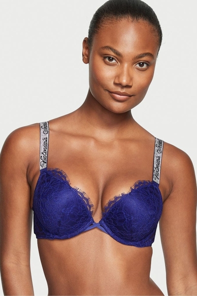 Victoria's Secret Very Sexy Shine Correa Add 2 Cups Bombshell Bra Azules | 348106YLJ