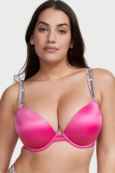 Victoria's Secret Very Sexy Shine Correa Push Up Bra Negras | 563970HUX