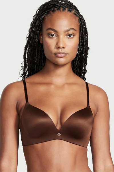 Victoria's Secret Very Sexy Smooth Non Wired Push Up Bra Marrones Oscuro | 923567ZHI