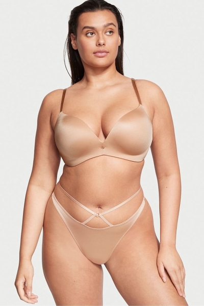 Victoria's Secret Very Sexy Tiras Tanga Panties Sweet Praline Nude | 469182ZDQ