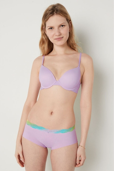 Victoria's Secret Wear Everywhere Smooth Push Up T-Shirt Bra Moradas | 014756OAU