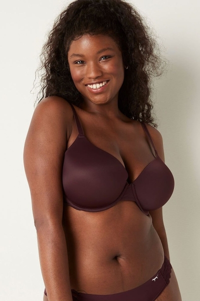 Victoria's Secret Wear Everywhere Smooth Lightly Forro T-Shirt Bra Cafe Marrones | 349617XVS