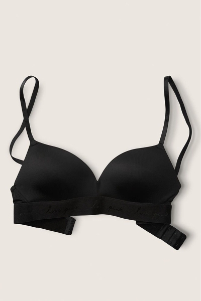 Victoria's Secret Wear Everywhere Smooth Non Wired Push Up T-Shirt Bra Negras | 589316OBE