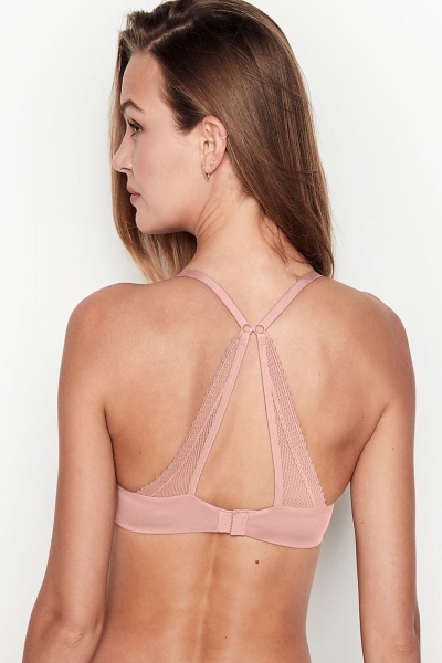 Victoria's Secret Wireless Push-Up Bra Rosas | 285461UKC